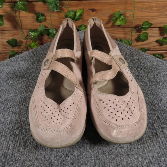 Earth Spirit Womens 8.5 Mary Jane Blush Suede Comfort Casual Slip-On Shoes - Picture 2 of 6